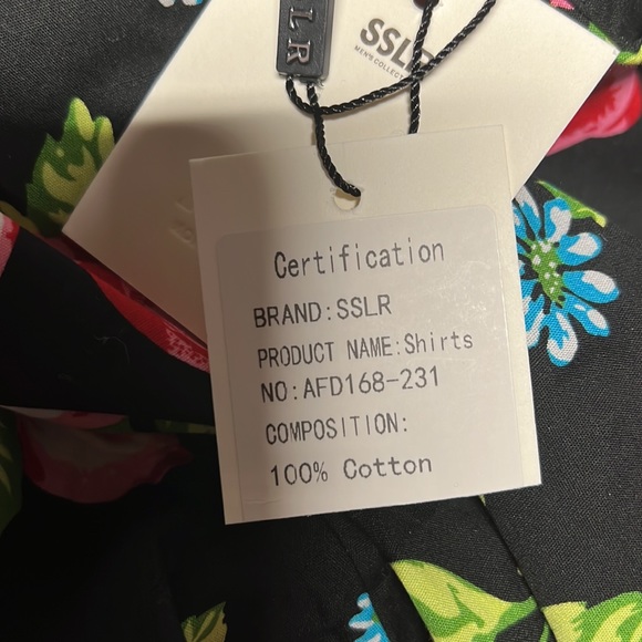 SSLR Men's Casual Button Down Shirts Short Sleeve Hawaiian Shirts for Men - Picture 9 of 9